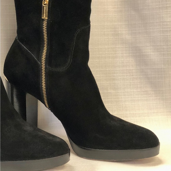 Sexy MICHAEL Michael KORS Regina Suede Platform Knee High Boots MMK 11 - Picture 12 of 16